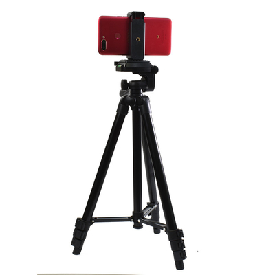 कैमरा सेल्फी फोटोग्राफी के लिए 2kgs लोड पोर्टेबल स्मार्टफोन ट्राइपॉड